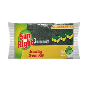 Scourer with Nail-Saver Sponge - 3 in 1