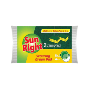 Scourer with Nail Saver Sponge - 2 in 1